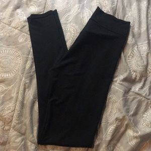 Long black high waisted leggings